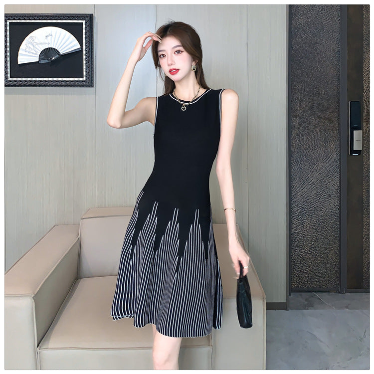 【dress】ノースリーブニットワンピースG21839