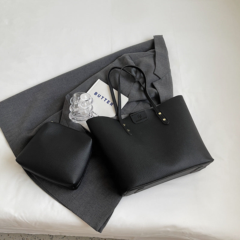 【小物】4色大容量ショルダーバッグF8174