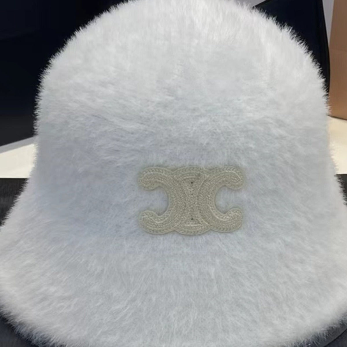 【小物】4色ふわふわサファリハットF8418