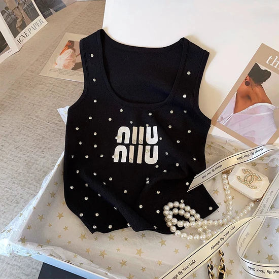 【tops】2色ニットキャミソール F7572