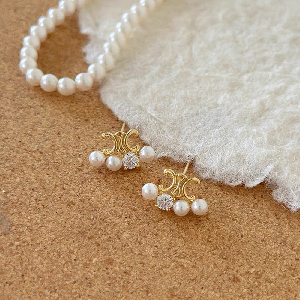 【小物】パールピアスアクセサリーF8069