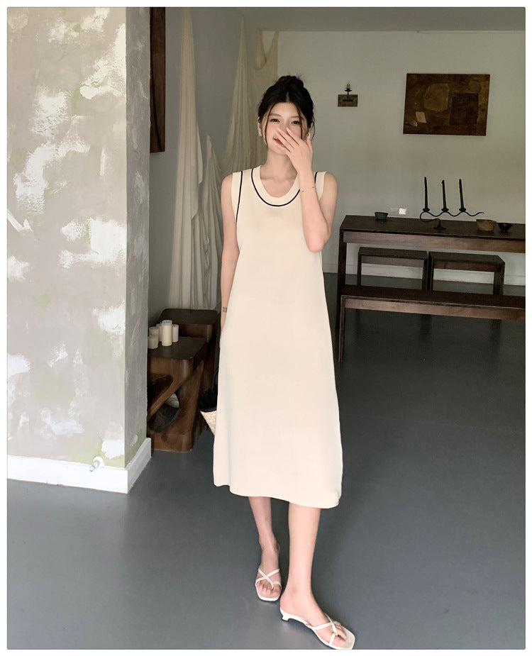 【dress】ノースリーブニットワンピースG21830