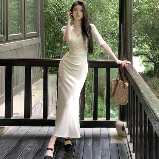 【dress】体型カバーデートワンピースG21819