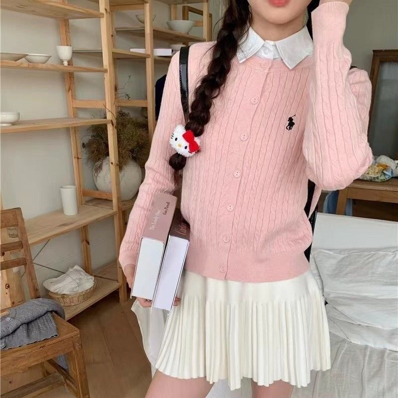 【outer】長袖ニットカーディガンF8217