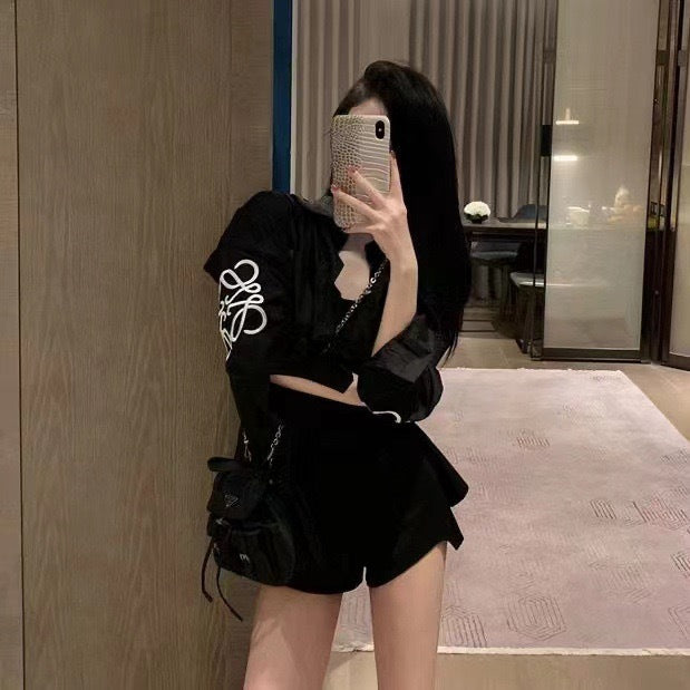 【tops】ポロカラー長袖ブラウスF7933