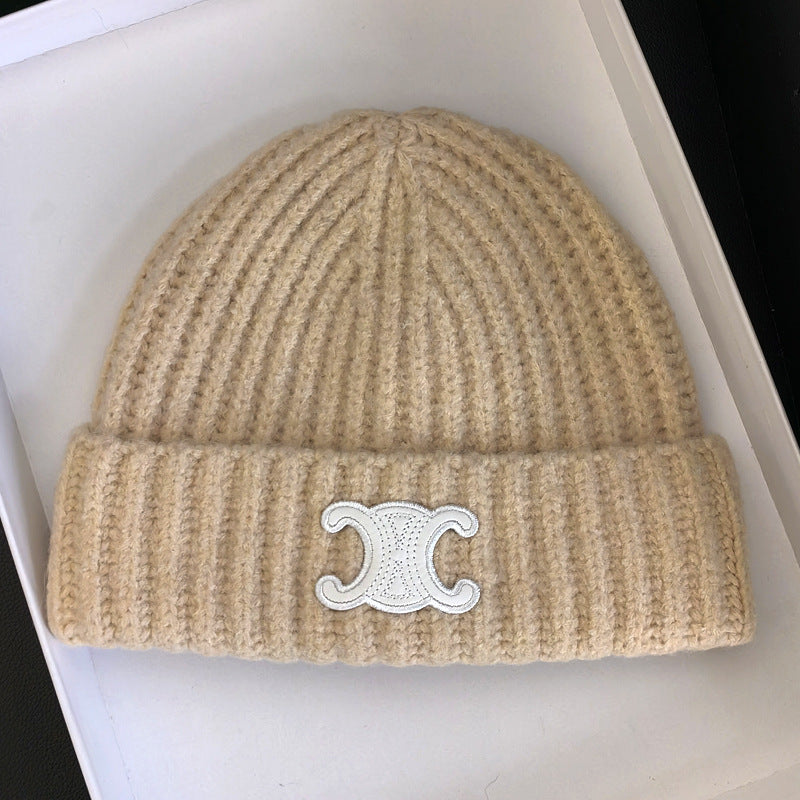 【小物】シンプルニット帽子F8439