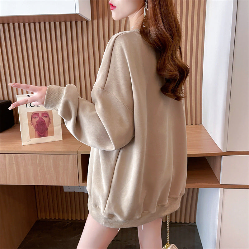 【tops】3色ゆったり厚手パーカーF8261