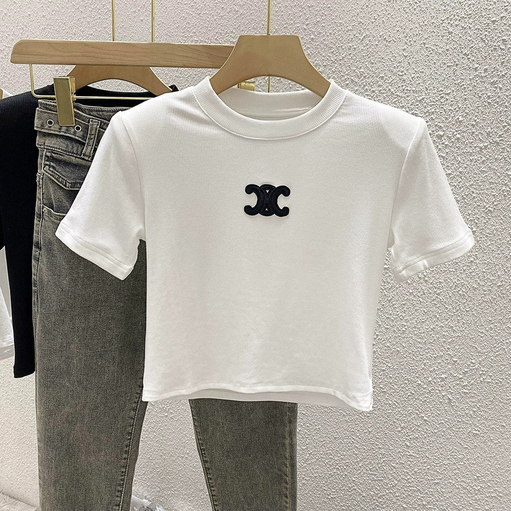【tops】2色半袖TシャツF7545