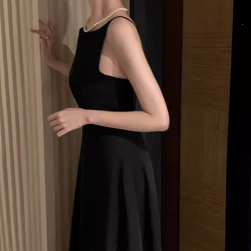 【dress】3色長袖ノースリーブワンピースF7908