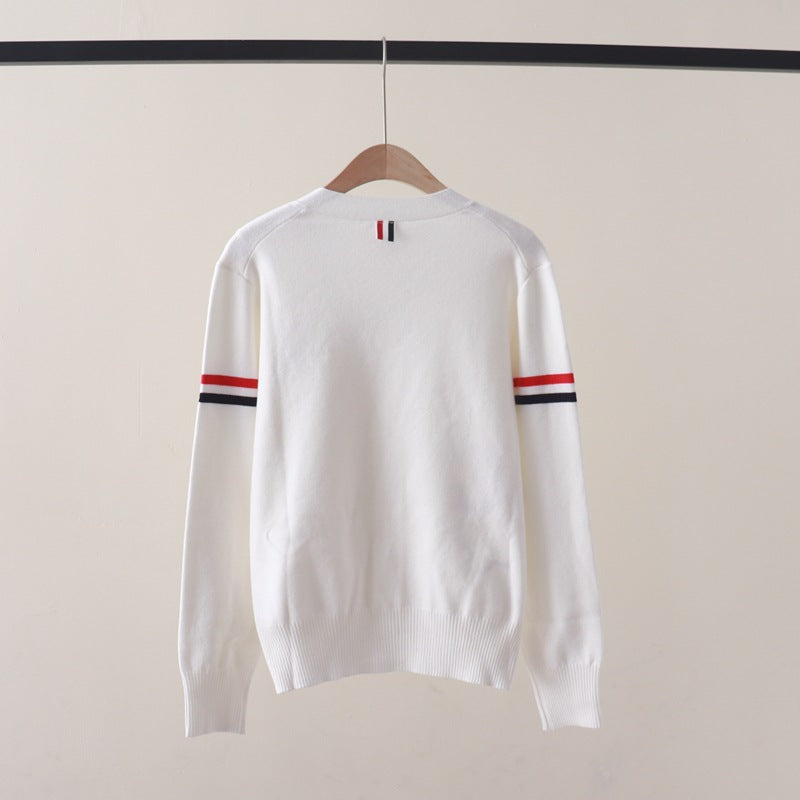 【outer】VネックニットカーディガンG23538