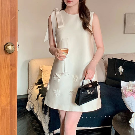 【dress】ノースリーブギャザーワンピースF7662