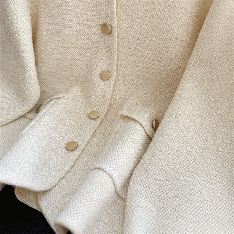 【outer】VネックニットカーディガンG23242