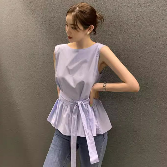 【tops】ノースリーブブラウスG22127