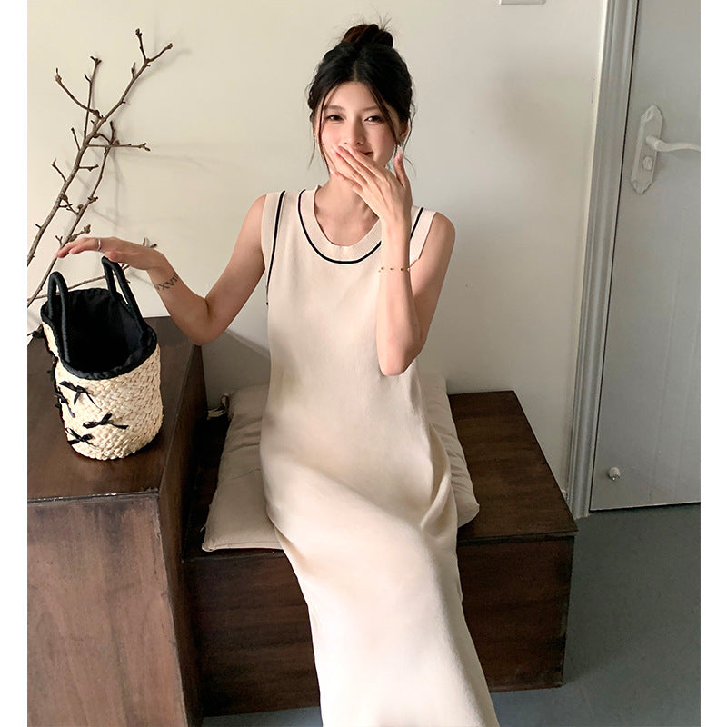 【dress】ノースリーブニットワンピースG21830