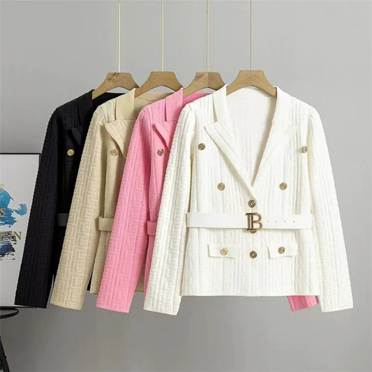 【outer】3色大きいラペルニットカーディガンF8230