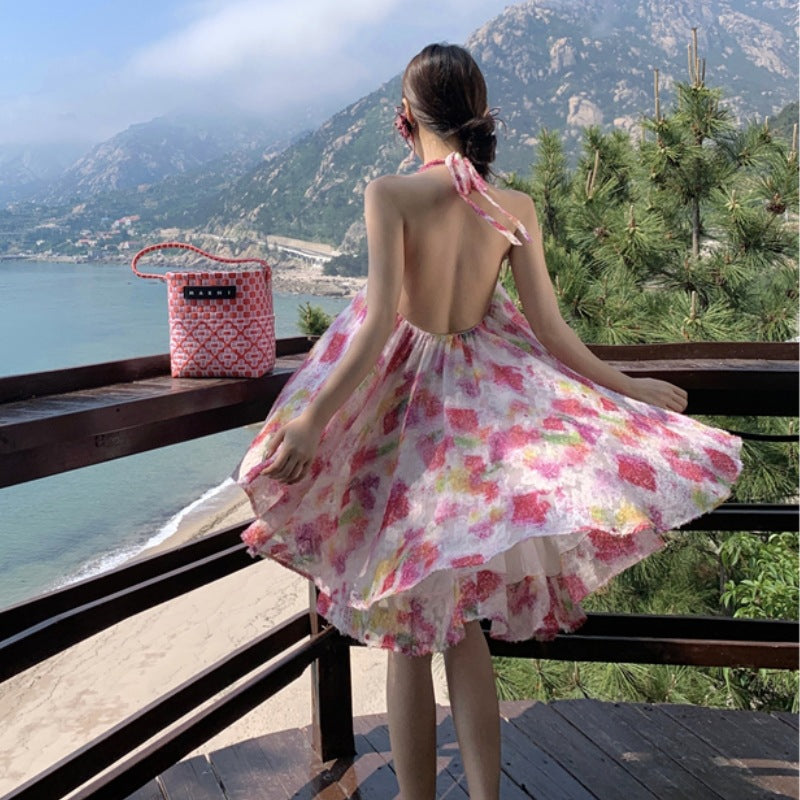 【dress】ホルターネックデートワンピースG22243