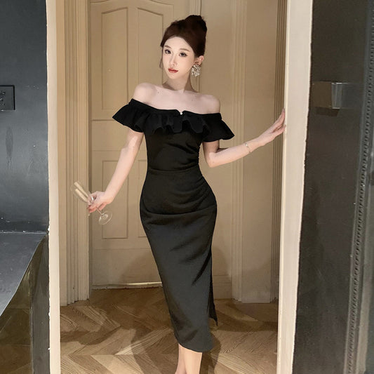 【dress】オフショルダーフリルデートワンピースG21711