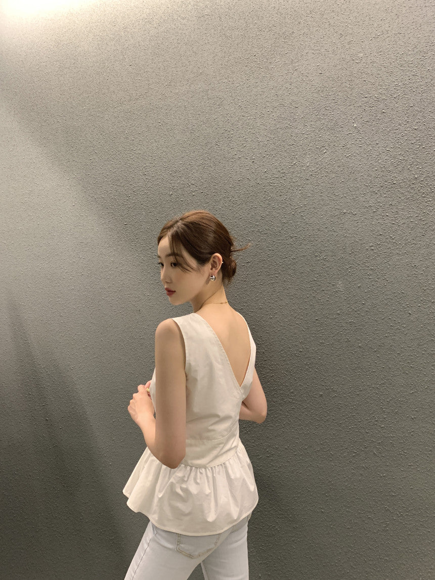 【tops】ノースリーブブラウスG22127