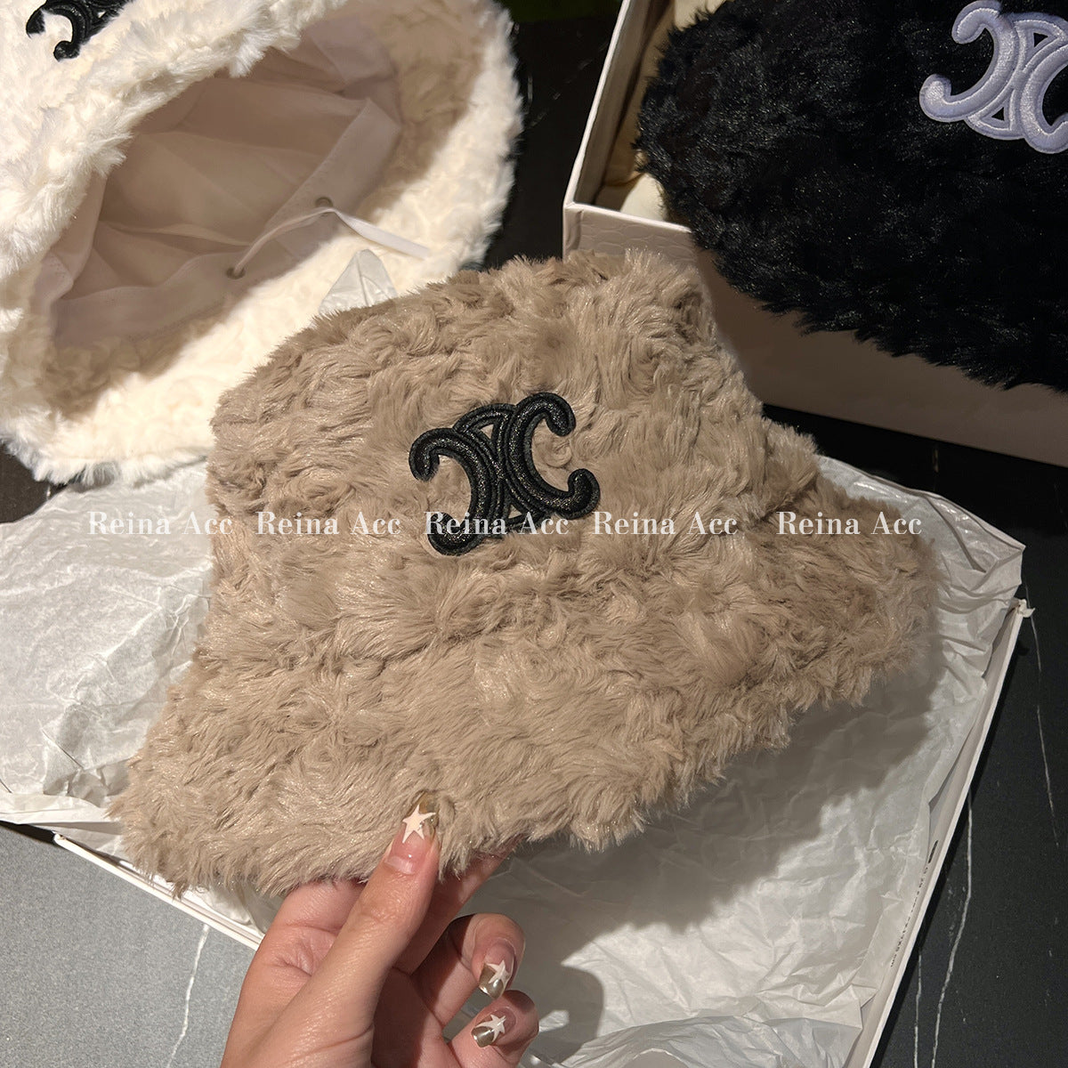 【小物】3色サファリハットF8394