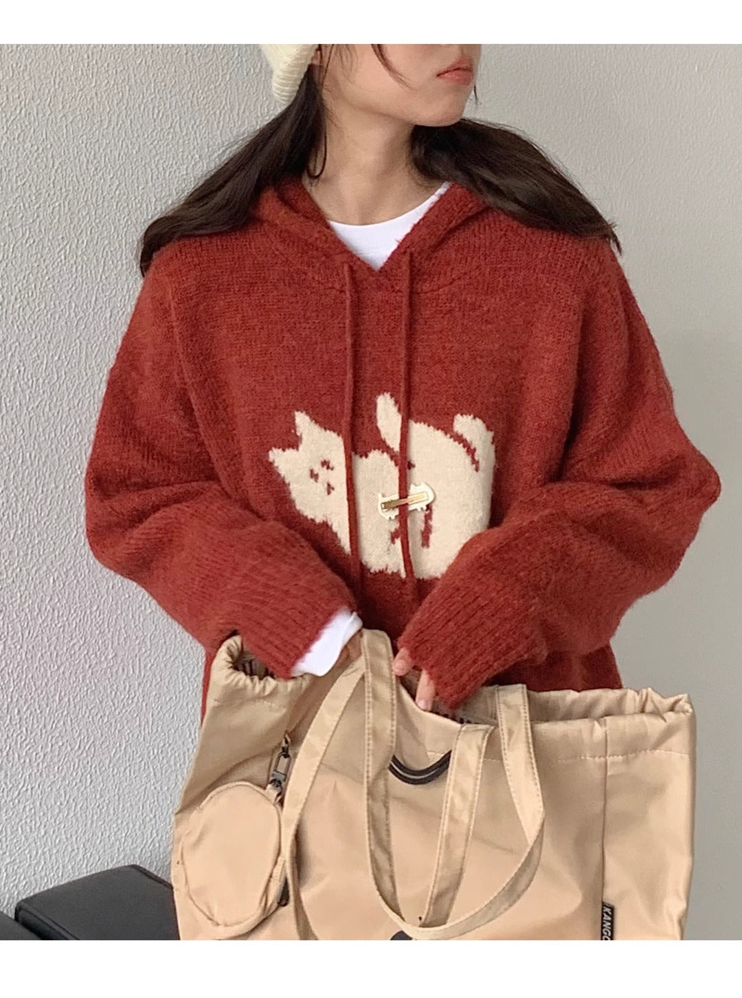 【Tops】キャラクター長袖セーターF8276