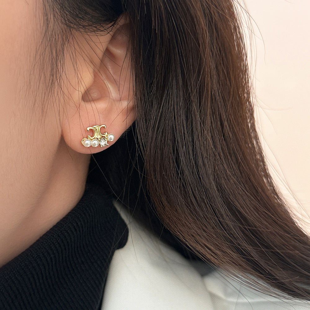 【小物】パールピアスアクセサリーF8069