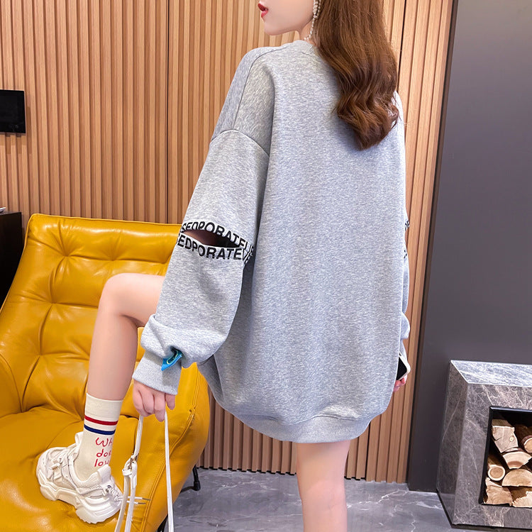 【tops】ラウンドネックパーカーF8263