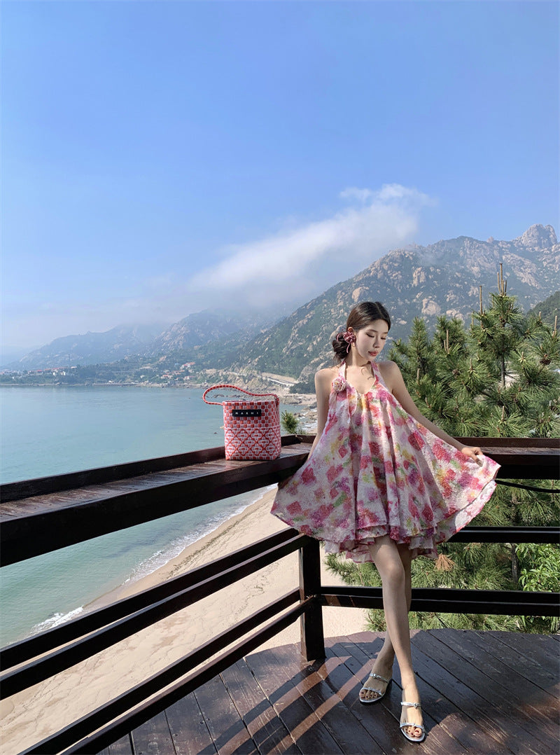 【dress】ホルターネックデートワンピースG22243