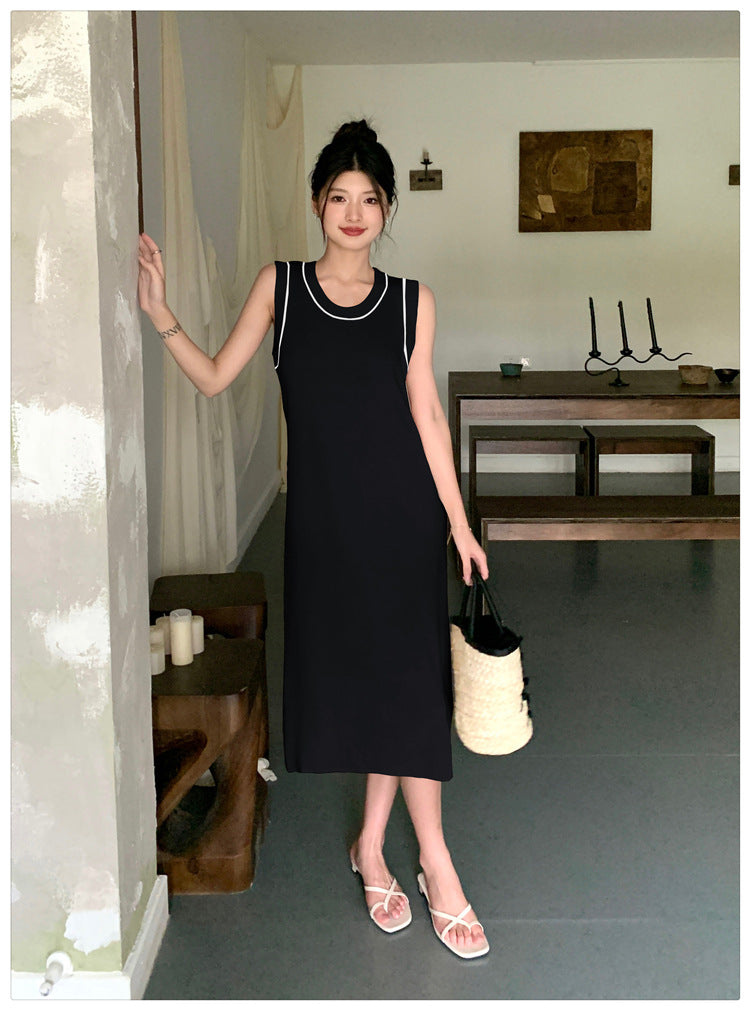 【dress】ノースリーブニットワンピースG21830