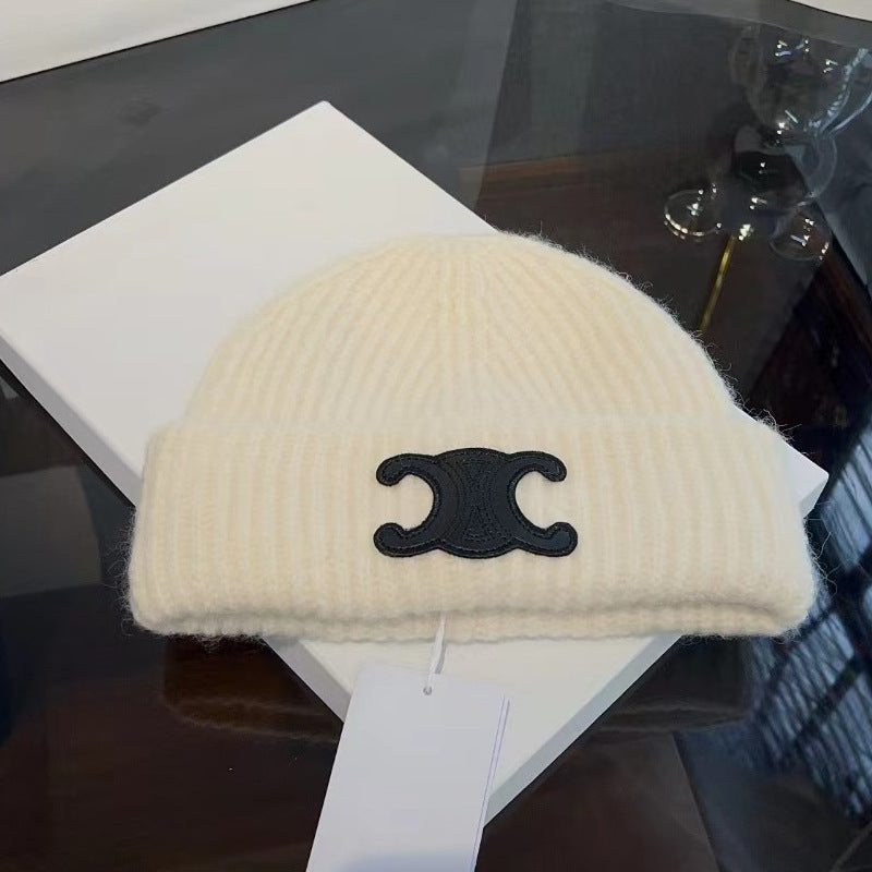 【小物】シンプルニット帽子F8439