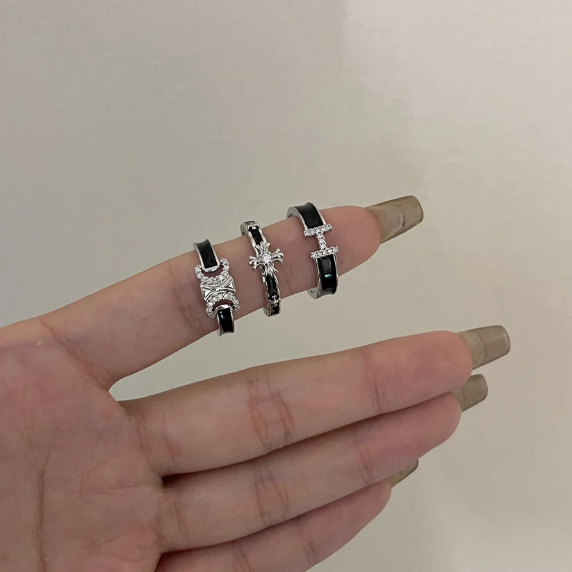 【小物】3点セット指輪アクセサリーF8409