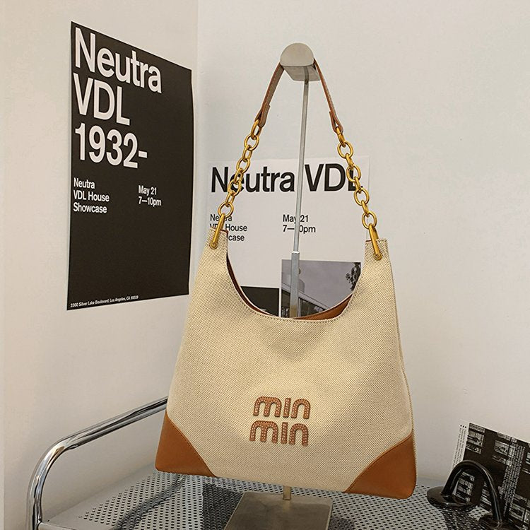 【小物】英字柄ショルダーバッグF8173