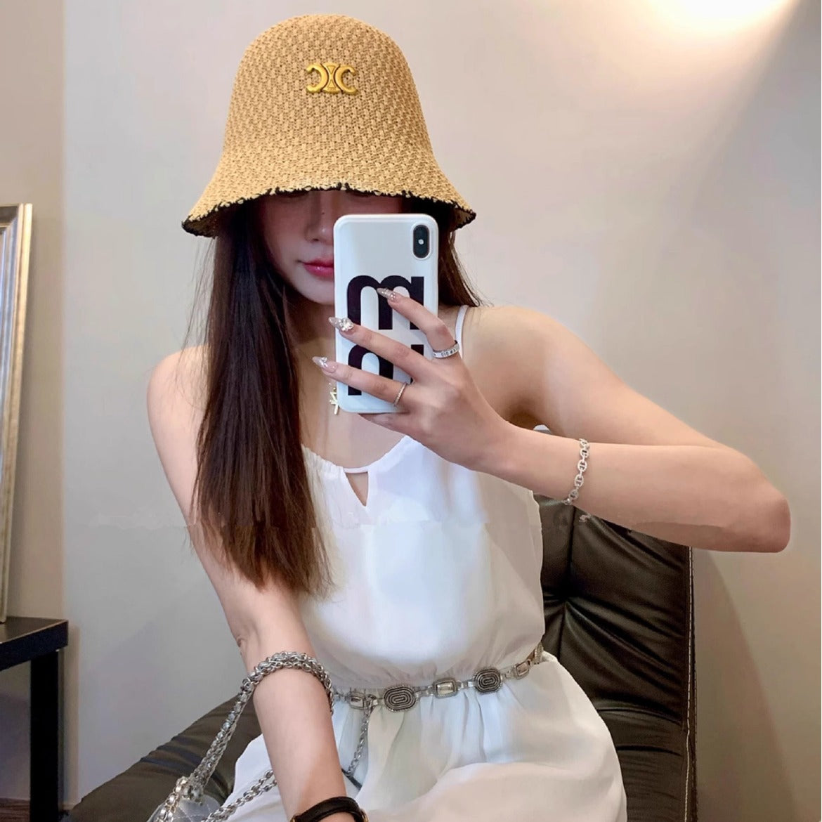 【小物】3色サファリハットF7556