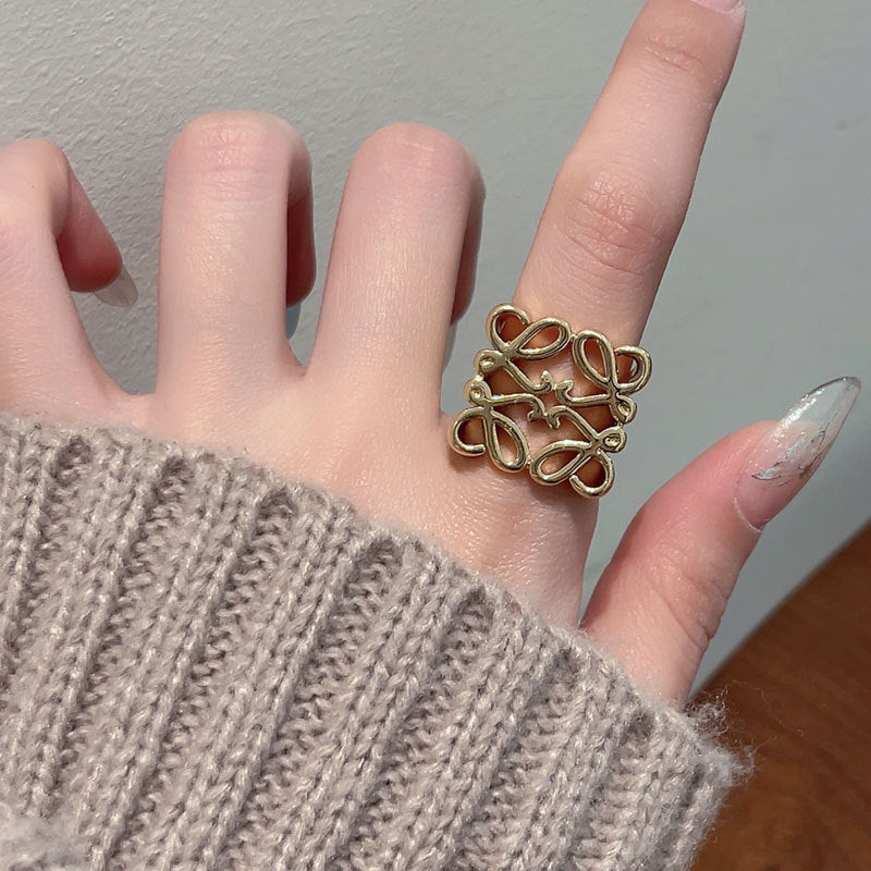 【小物】ジオメトリック柄指輪アクセサリーG21655