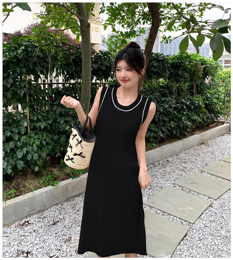 【dress】ノースリーブニットワンピースG21830