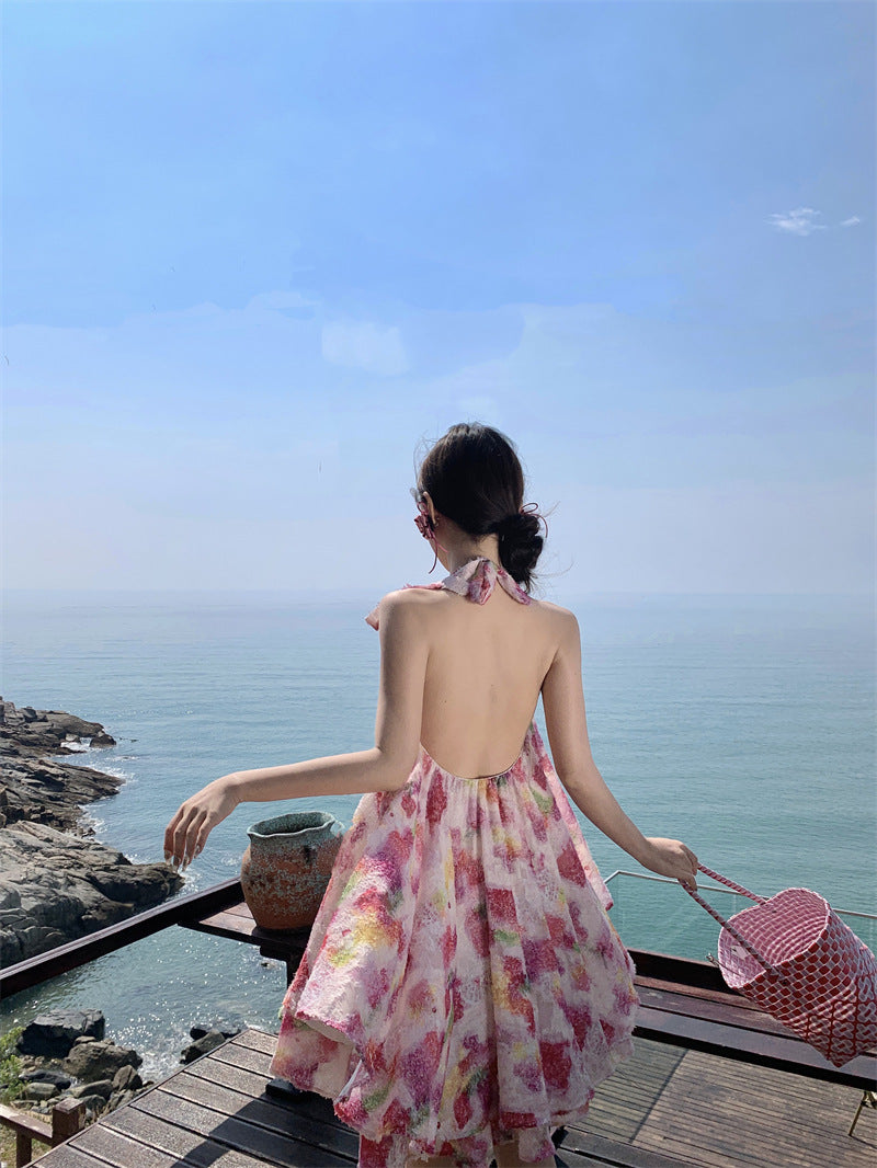 【dress】ホルターネックデートワンピースG22243