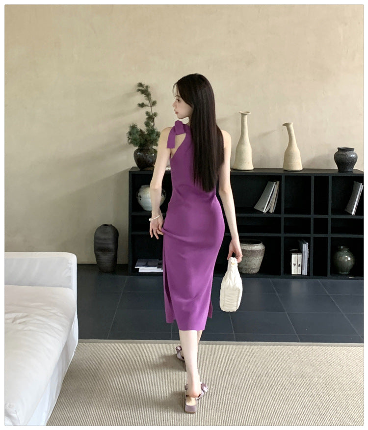 【dress】ノースリーブニットワンピースG22119