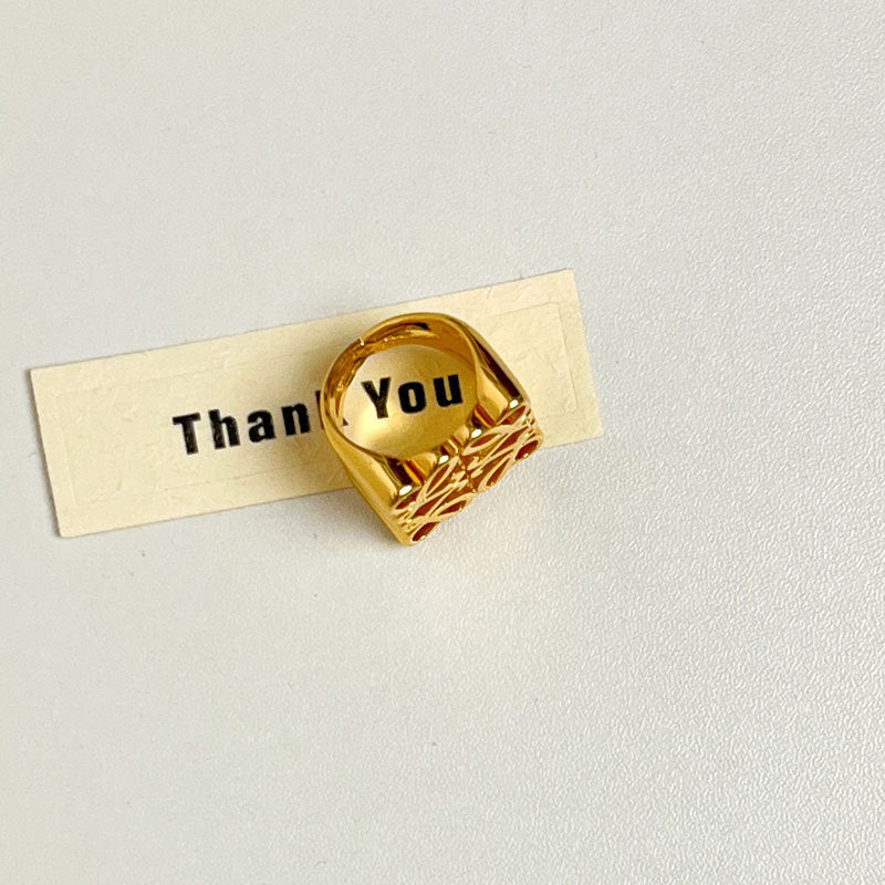 【小物】ジオメトリック柄指輪アクセサリーG21655