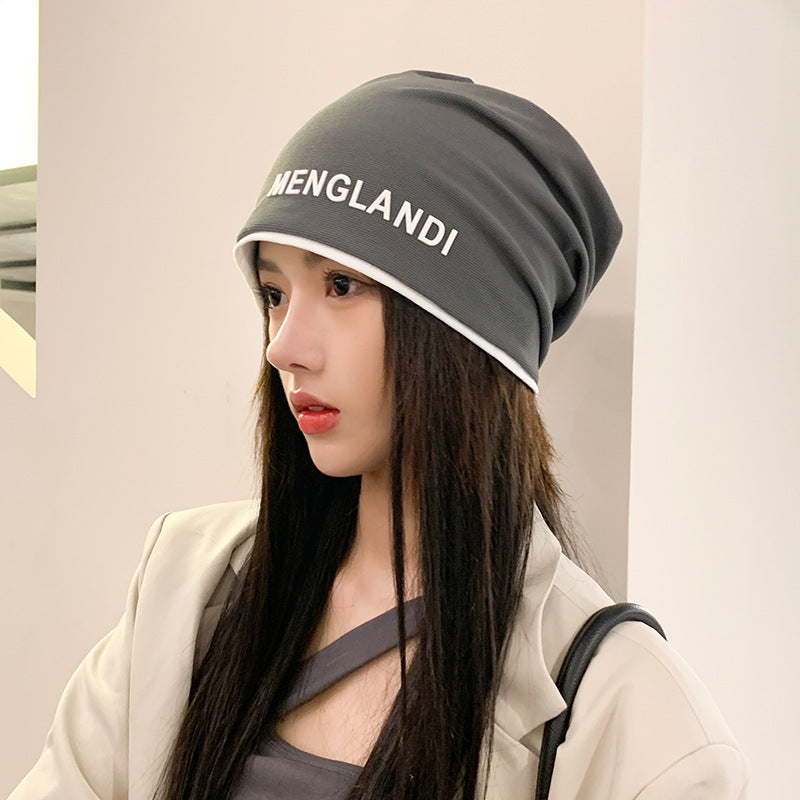 【小物】小顔効果 英字柄帽子G23371