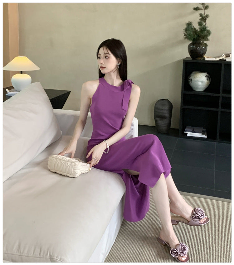 【dress】ノースリーブニットワンピースG22119