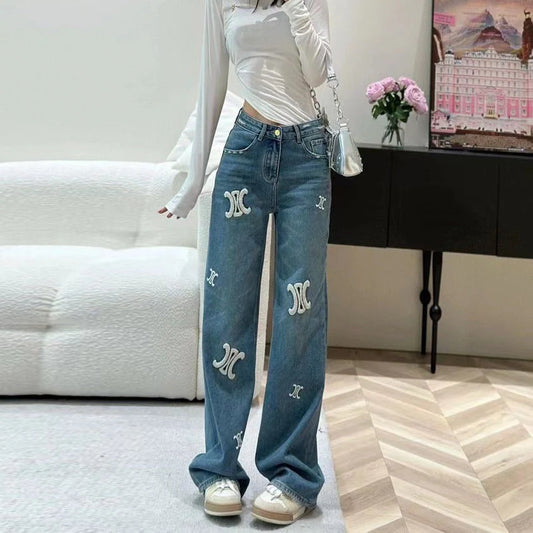 【bottoms】デニムガウチョパンツF8042