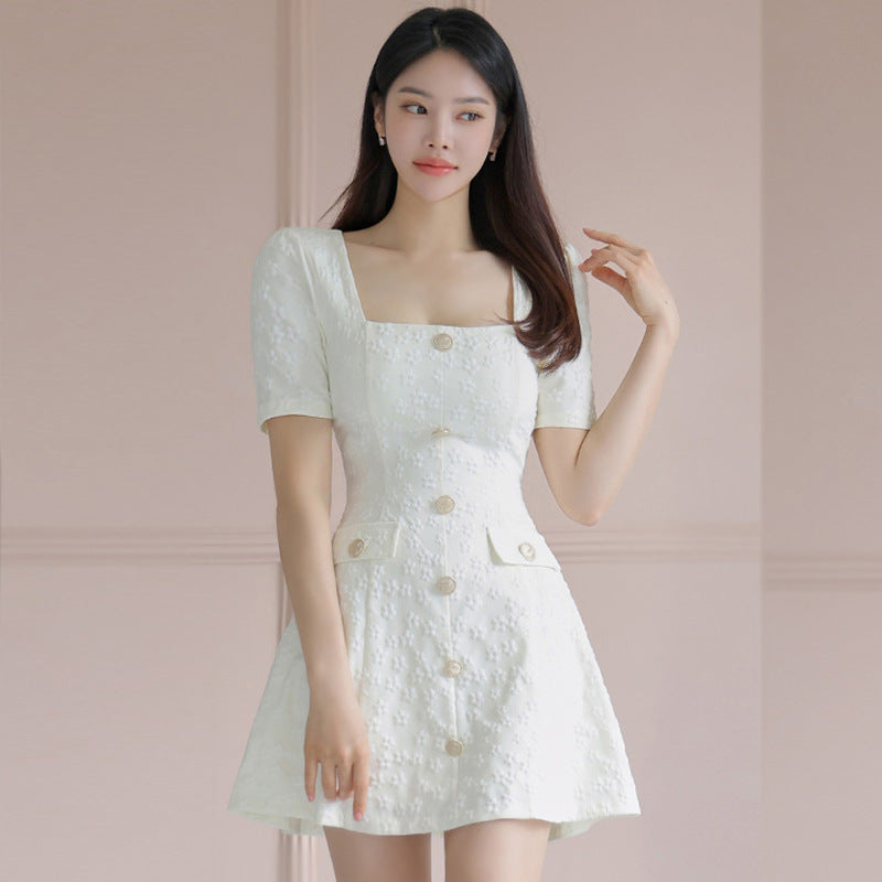 【dress】スクエアネックデートワンピースG21692