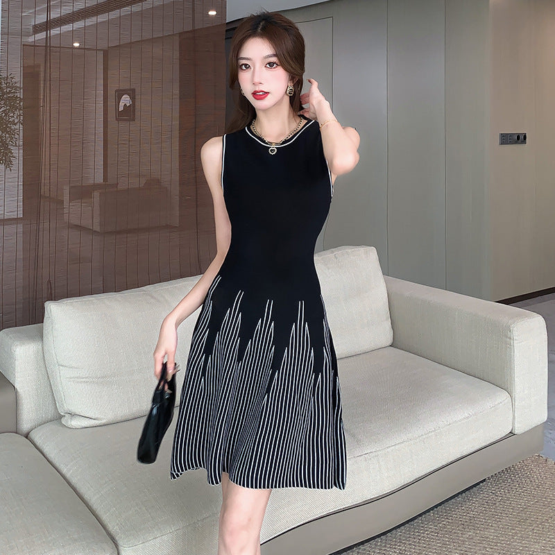 【dress】ノースリーブニットワンピースG21839