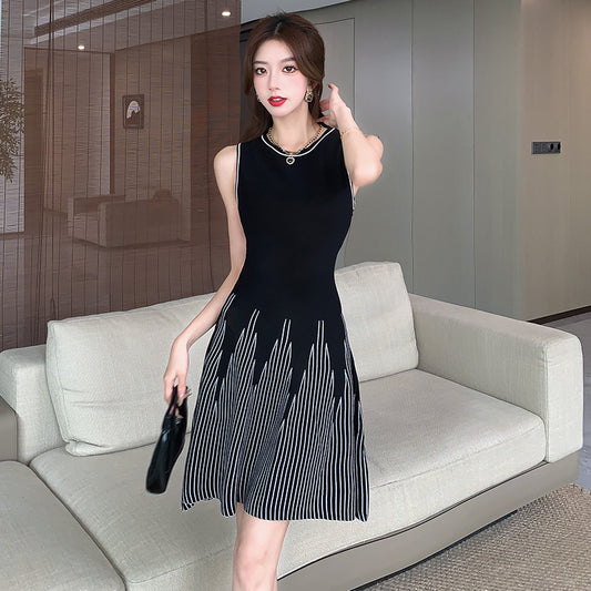 【dress】ノースリーブニットワンピースG21839