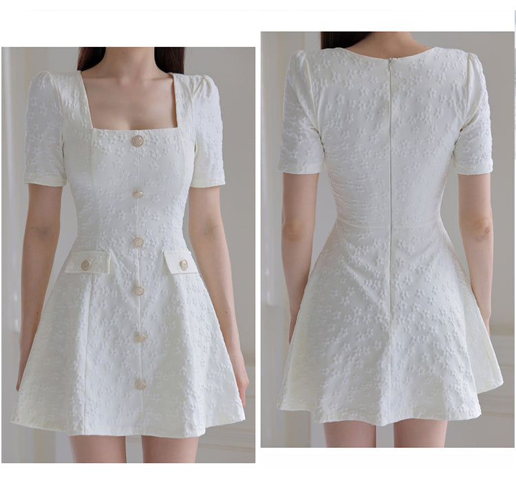 【dress】スクエアネックデートワンピースG21692