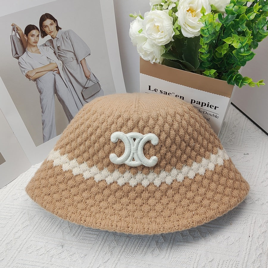 【小物】4色ニットサファリハットF8387