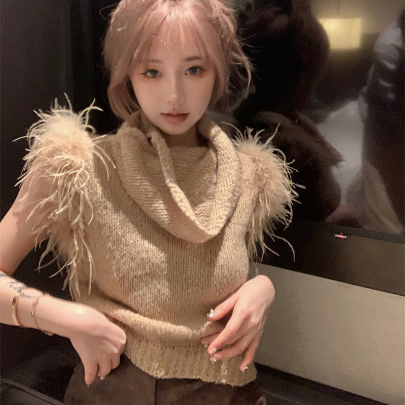 【tops】ニットベストG23680