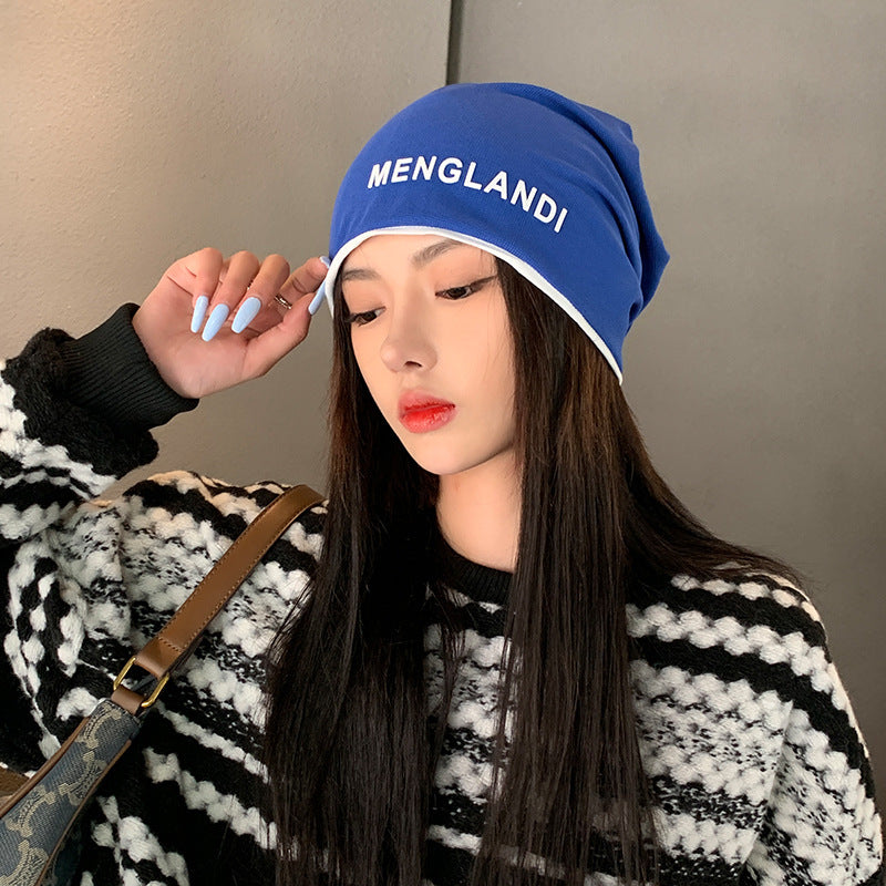 【小物】小顔効果 英字柄帽子G23371