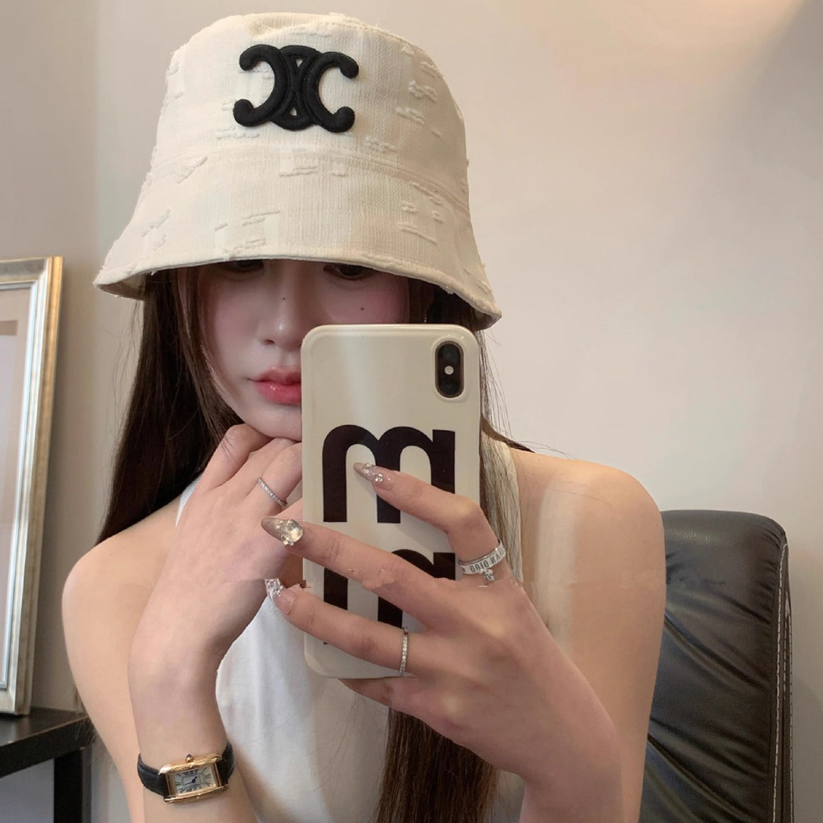 【小物】2色サファリハットF7554