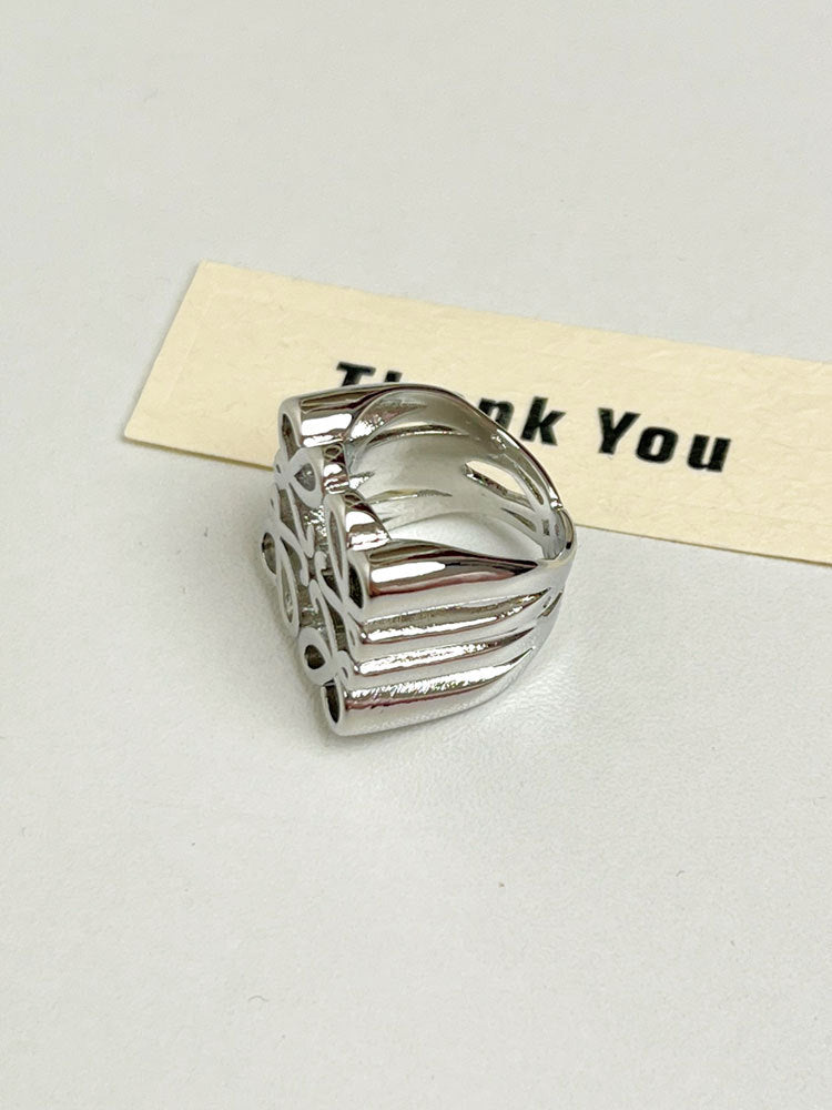 【小物】ジオメトリック柄指輪アクセサリーG21655