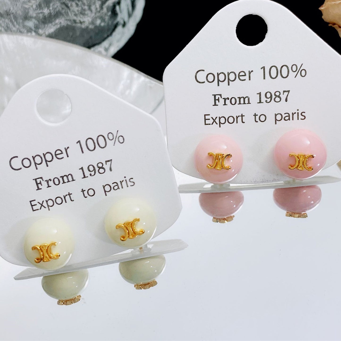 【小物】英字柄ピアスアクセサリーG21646